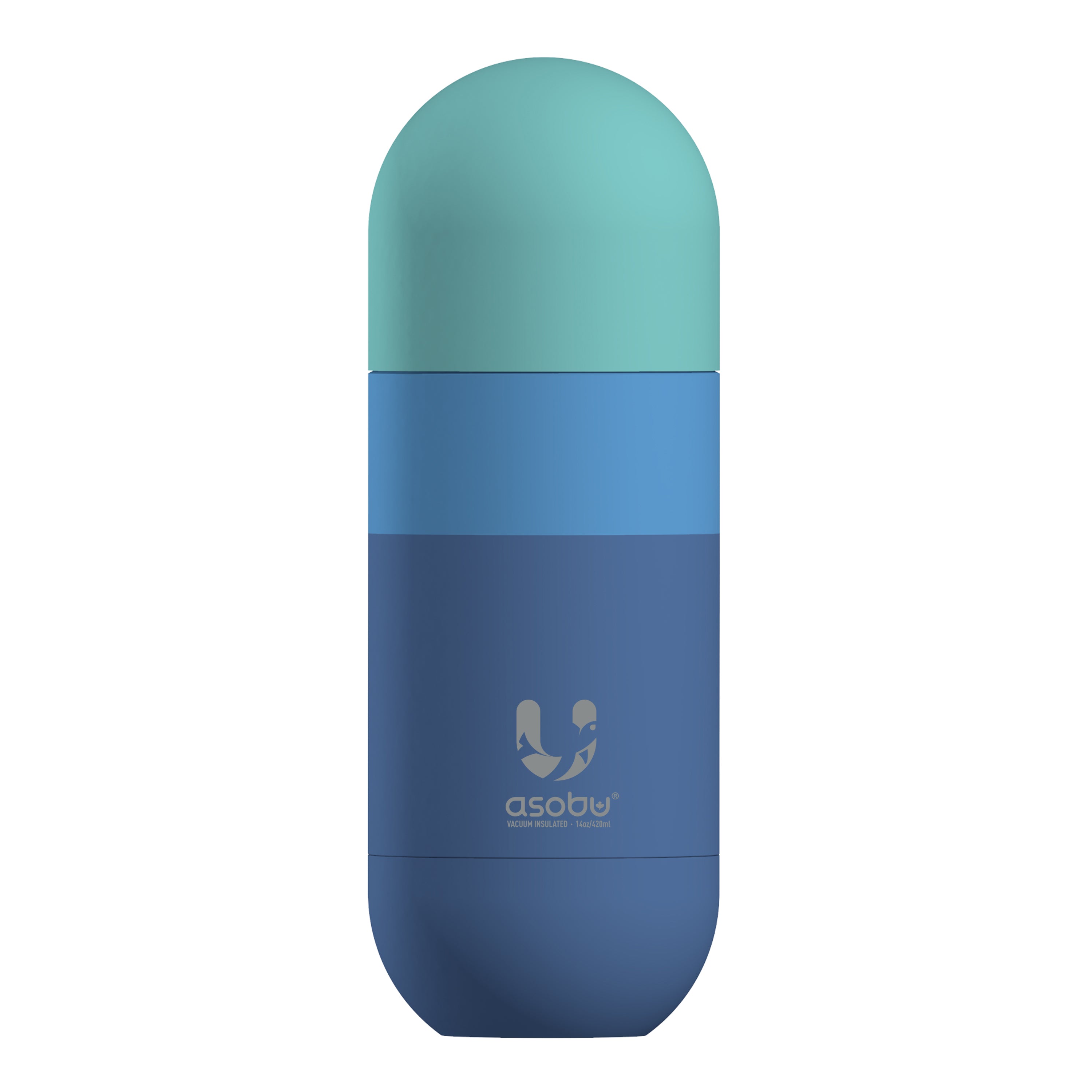 Asobu - ORB - Edelstahl Isolierflasche mit Trinkbecher Pastellblau Asobu - ORB - Edelstahl Isolierflasche mit Trinkbecher Pastellblau